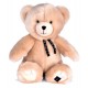 Peluche ours brun champagne maÏlou 35cm - fabrication française-lilojouets-questembert-muzillac-morbihan