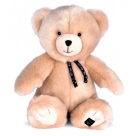 PELUCHE OURS BRUN CHAMPAGNE MAÏLOU 35CM - Fabrication française-LiloJouets-Questembert-Muzillac-Morbihan