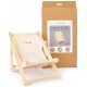 Mini chaise longue transat pliant en bois - 18x22x20cm pour nounours poupees-lilojouets-questembert-muzillac-morbihan