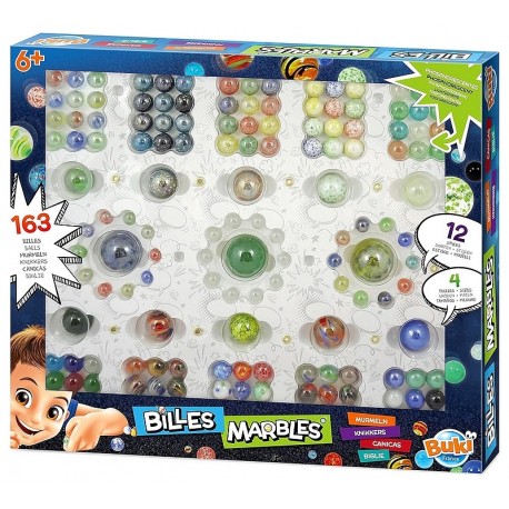 COFFRET 163 BILLES - PHOSPHORESCENTES 10 STYLES 4 TAILLES-LiloJouets-Questembert-Muzillac-Morbihan