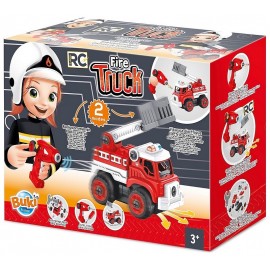 CAMION POMPIER RADIOCOM. DEMONTABLE AVEC VISSEUSE-LiloJouets-Questembert-Muzillac-Morbihan