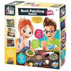 COFFRET GALETS A PEINDRE - 10 GALETS AVEC PEINTURE ET MARQUEURS-LiloJouets-Questembert-Muzillac-Morbihan