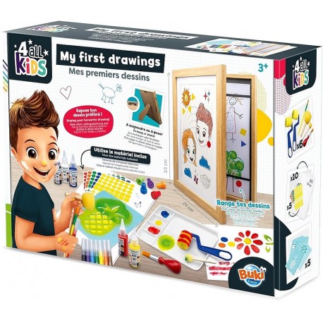 COFFRET MES PREMIERS DESSINS - AVEC CADRE A SUSPENDRE OU A POSER - 4ALL KIDS-LiloJouets-Questembert-Muzillac-Morbihan