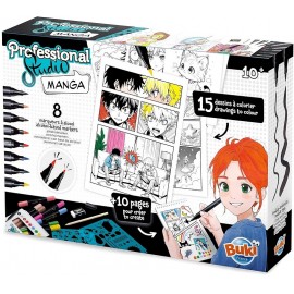 COFFRET CREATIF MANGA - PROFESSIONAL STUDIO - BUKI-LiloJouets-Questembert-Muzillac-Morbihan