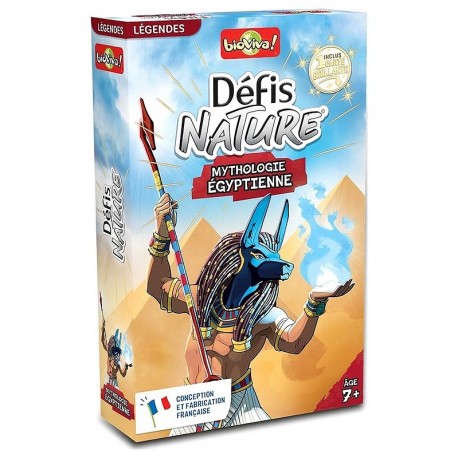 DEFIS NATURE MYTHOLOGIE EGYPTIENNE - 36 CARTES - BIOVIVA-LiloJouets-Questembert-Muzillac-Morbihan
