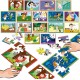 Puzzles battle junior contes 16x9 pieces - 16 cartes d'images - educa-lilojouets-questembert-muzillac-morbihan