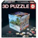 Puzzle 3d cube travel 216 pieces 12x12x12cm 6 faces - educa-lilojouets-questembert-muzillac-morbihan