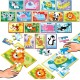 Puzzles battle junior animaux 16x9 pieces - 16 cartes d'images - educa-lilojouets-questembert-muzillac-morbihan