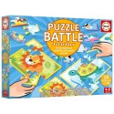 PUZZLES BATTLE JUNIOR ANIMAUX 16X9 PIECES - 16 CARTES D'IMAGES - EDUCA