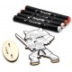Kit figurine a colorier samurai 15cm bois - avec 4 marqueurs - manga chibis-lilojouets-questembert-muzillac-morbihan