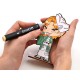 Kit figurine a colorier matsuri 15cm bois - avec 4 marqueurs - manga chibis-lilojouets-questembert-muzillac-morbihan