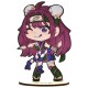 Kit figurine a colorier kunoichi 15cm bois - avec 4 marqueurs - manga chibis-lilojouets-questembert-muzillac-morbihan