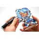 Kit figurine a colorier magical girl 15cm bois - avec 4 marqueurs - manga chibis-lilojouets-questembert-muzillac-morbihan