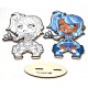 Kit figurine a colorier magical girl 15cm bois - avec 4 marqueurs - manga chibis-lilojouets-questembert-muzillac-morbihan