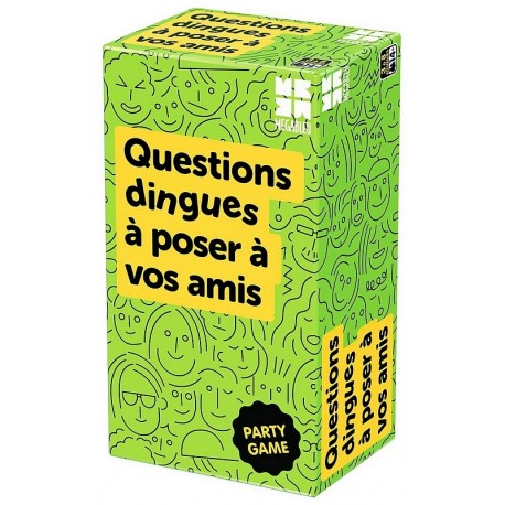 JEU QUESTIONS DINGUES A POSER A VOS AMIS - 400 CARTES - PARTY GAME MEGABLEU-LiloJouets-Questembert-Muzillac-Morbihan