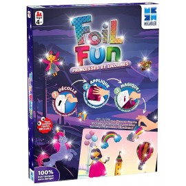 KIT CREATIF FOIL FUN PRINCESSES ET LICORNES - 10 DECORS-LiloJouets-Questembert-Muzillac-Morbihan