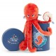 Peluche poupee poulpe pauliie 30cm - les aventures - avec boite moulin roty-lilojouets-questembert-muzillac-morbihan