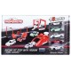 Coffret racing 5 voitures porsche 1.64e - turbo lanceur avec podium - majorette-lilojouets-questembert-muzillac-morbihan