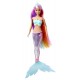 Poupee steffi sirene lumineuse 29cm avec longs cheveux arc en ciel-lilojouets-questembert-muzillac-morbihan