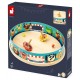 Jeu de toupies billes et arene 28cm - gamme applepop janod-lilojouets-questembert-muzillac-morbihan