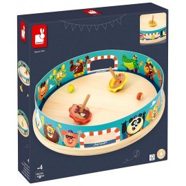 JEU DE TOUPIES BILLES ET ARENE 28CM - GAMME APPLEPOP JANOD-LiloJouets-Questembert-Muzillac-Morbihan