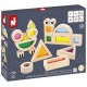 Blocs translucides - 12 pieces bois - janod-lilojouets-questembert-muzillac-morbihan