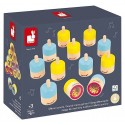 MEMO SONORE - 12 PIECES SENSORIELLES EN BOIS - JANOD
