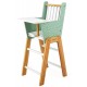 Chaise haute en bois 23x28x53cm pour poupon 42cm - gamme zen janod-lilojouets-questembert-muzillac-morbihan