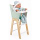 Chaise haute en bois 23x28x53cm pour poupon 42cm - gamme zen janod-lilojouets-questembert-muzillac-morbihan