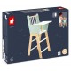 Chaise haute en bois 23x28x53cm pour poupon 42cm - gamme zen janod-lilojouets-questembert-muzillac-morbihan