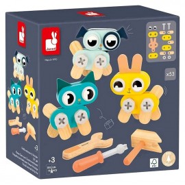 BRICO'KIDS PETITS ANIMAUX A BRICOLER - 53 PIECES BOIS - JANOD-LiloJouets-Questembert-Muzillac-Morbihan