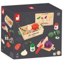 CAGETTE RATATOUILLE LEGUMES BOIS A DECOUPER POUR DINETTE