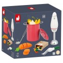 PACK SOUPE POUR DINETTE LEGUMES ET ACCESSOIRES EN BOIS - JANOD