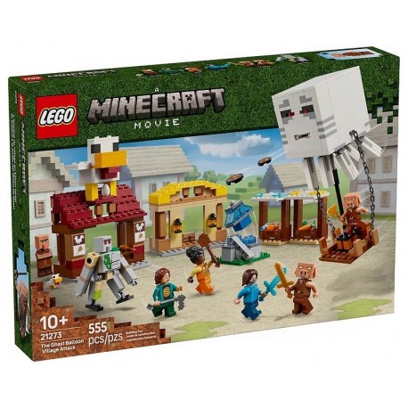 21273 LES GHASTS A L'ATTAQUE DU VILLAGE - LEGO MINECRAFT LE FILM-LiloJouets-Questembert-Muzillac-Morbihan