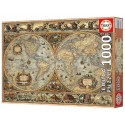 PUZZLE ORBIS TERRARUM CARTE MONDE ANCIENNE 1000 PIECES 68X48CM - EDUCA