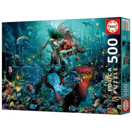 PUZZLE ATLANTIS 500 PIECES 48X34CM - EDUCA-LiloJouets-Questembert-Muzillac-Morbihan