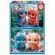 Puzzles monstres mignons 2x100 pieces 28x40cm - educa-lilojouets-questembert-muzillac-morbihan