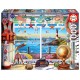 Puzzle vie portuaire 1000 pieces 68x48cm - educa-lilojouets-questembert-muzillac-morbihan