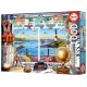 Puzzle vie portuaire 1000 pieces 68x48cm - educa-lilojouets-questembert-muzillac-morbihan