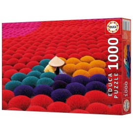 PUZZLE VILLAGE D'ENCENS 1000 PIECES 68X48CM - EDUCA-LiloJouets-Questembert-Muzillac-Morbihan