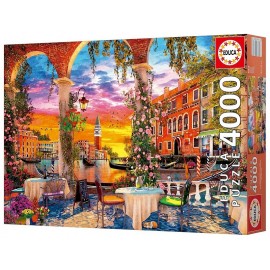 PUZZLE VENISE ILLUSTRATION 4000 PIECES 136X96CM - EDUCA-LiloJouets-Questembert-Muzillac-Morbihan