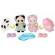 Pack duo bebes en habits de pluie 2 figurines et accessoires sylvanian families-lilojouets-questembert-muzillac-morbihan