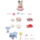 Pack le gouter d'anniversaire avec figurine chat - sylvanian families-lilojouets-questembert-muzillac-morbihan