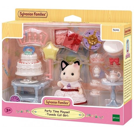 PACK LE GOUTER D'ANNIVERSAIRE AVEC FIGURINE CHAT - SYLVANIAN FAMILIES-LiloJouets-Questembert-Muzillac-Morbihan