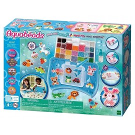 MALLETTE D'INITIATION AQUABEADS - 900 PERLES CLASSIQUES ET ETOILES-LiloJouets-Questembert-Muzillac-Morbihan