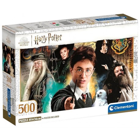 PUZZLE HARRY POTTER 500 PIECES 36X49CM AVEC POSTER - CLEMENTONI-LiloJouets-Questembert-Muzillac-Morbihan