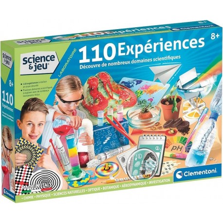 COFFRET SCIENTIFIQUE 110 EXPERIENCES - SCIENCE&JEU LABORATOIRE-LiloJouets-Questembert-Muzillac-Morbihan