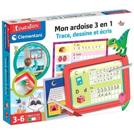 MON ARDOISE 3EN1 - ATELIER D'ECRITURE - TRACE DESSINE ECRIS - CLEMENTONI-LiloJouets-Questembert-Muzillac-Morbihan