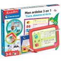 MON ARDOISE 3EN1 - ATELIER D'ECRITURE - TRACE DESSINE ECRIS - CLEMENTONI