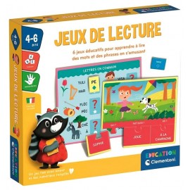 COFFRET JEUX DE LECTURE - 6 JEUX EDUCATIFS - CLEMENTONI EDUCATION-LiloJouets-Questembert-Muzillac-Morbihan